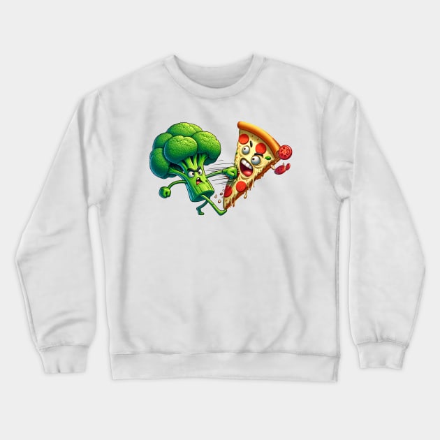 Food Fight Crewneck Sweatshirt by Total 8 Yoga
